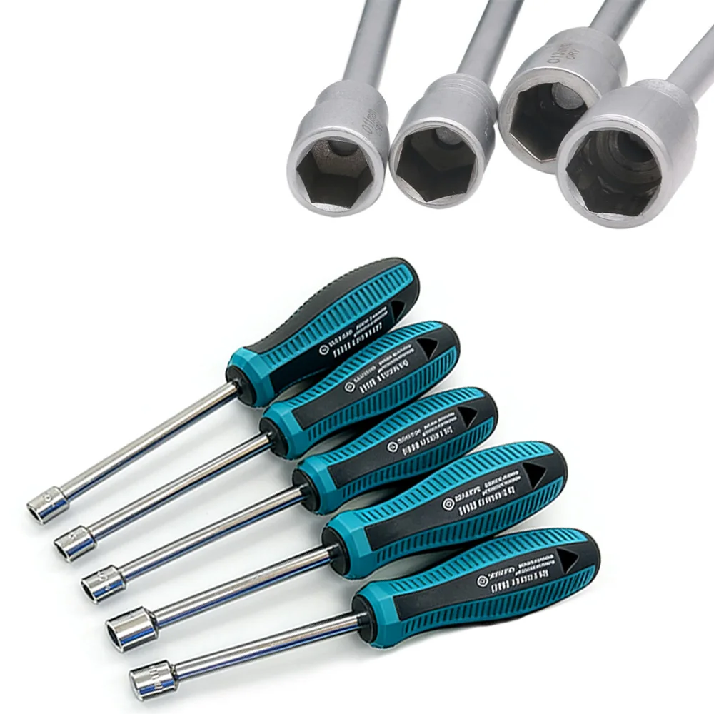 1 pcs Professional Manual Socket Wrench, 8mm/10mm/11mm/12mm/13mm, for Standard Screws of Chassis and Vehicles