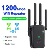 Repetidor WiFi inalámbrico 1200Mbps/300Mbps repetidor de señal WiFi de doble banda 2,4G5G extensor WiFi antena amplificador de red enrutador WPS