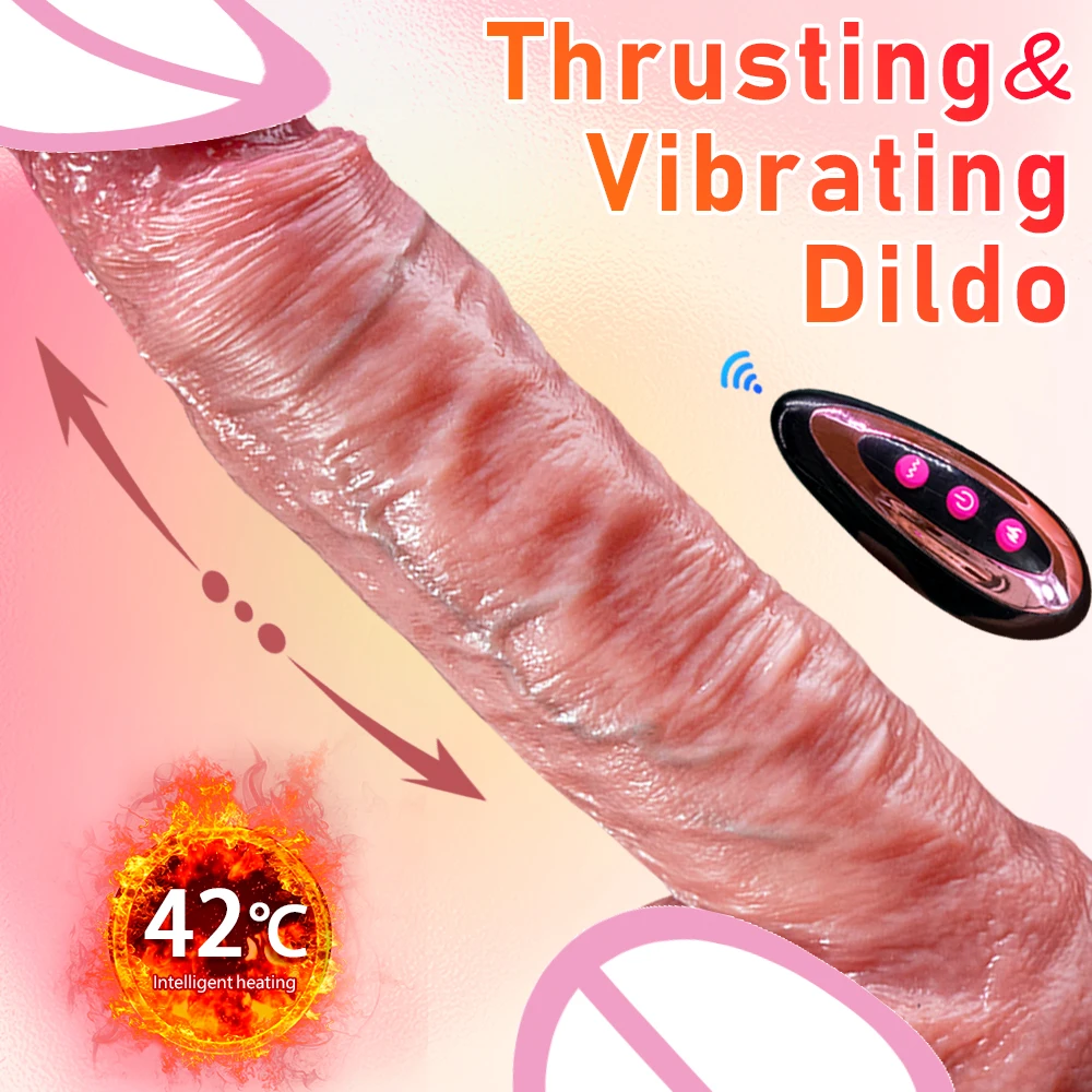 NEW Realistic Thrusting Dildo Vibrator Soft  Vagina Masturbator and Convenient Medical Silicone Penis For Woman G Spot Sex Toys