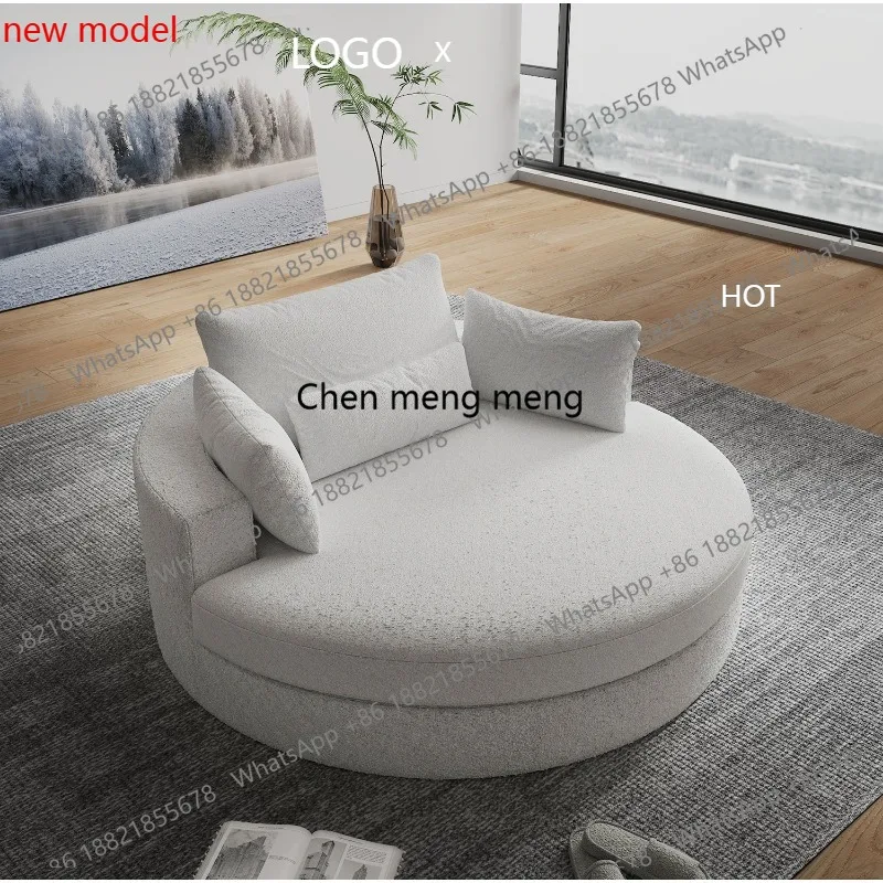 Creative Nordic Style Sofa Cushion Set Cotton & Linen Cover Round Customizable Compressed Vacuum Packaging  A178