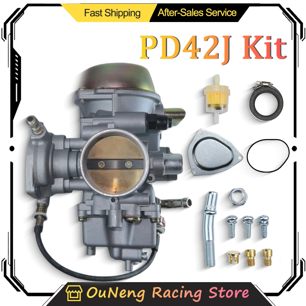 

Motorcycle Carburetor Pd42J 42mm For Yamaha Grizzly 600 660 YFM600 Raptor 660 ATV UTV Hisun 700cc Carb Motorcycle Accessories