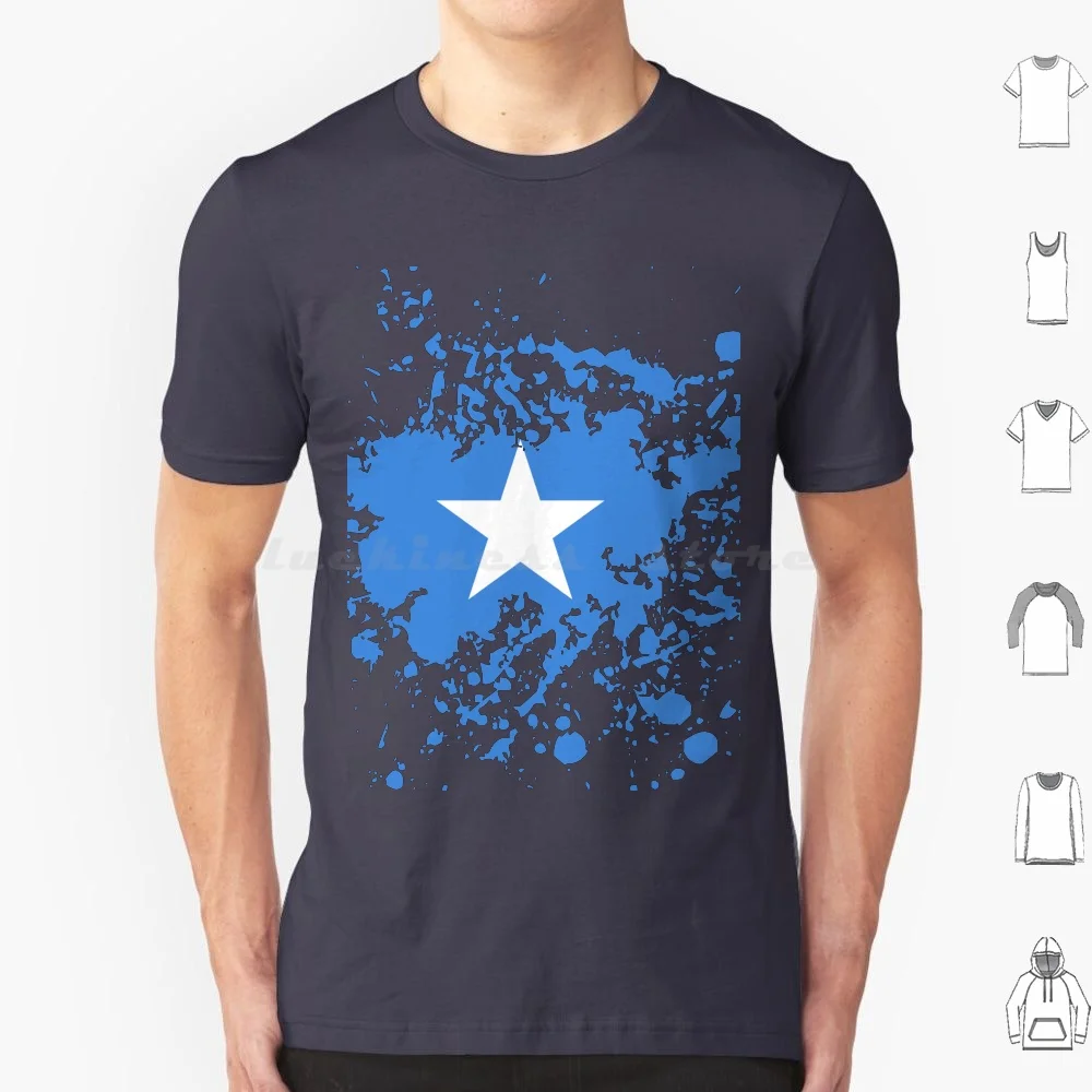 Somalia Flag Ink Splatter T Shirt Men Women Kids 6Xl Somalia Flag Ink Splatter Africa Cool Modern Stylish Patriot