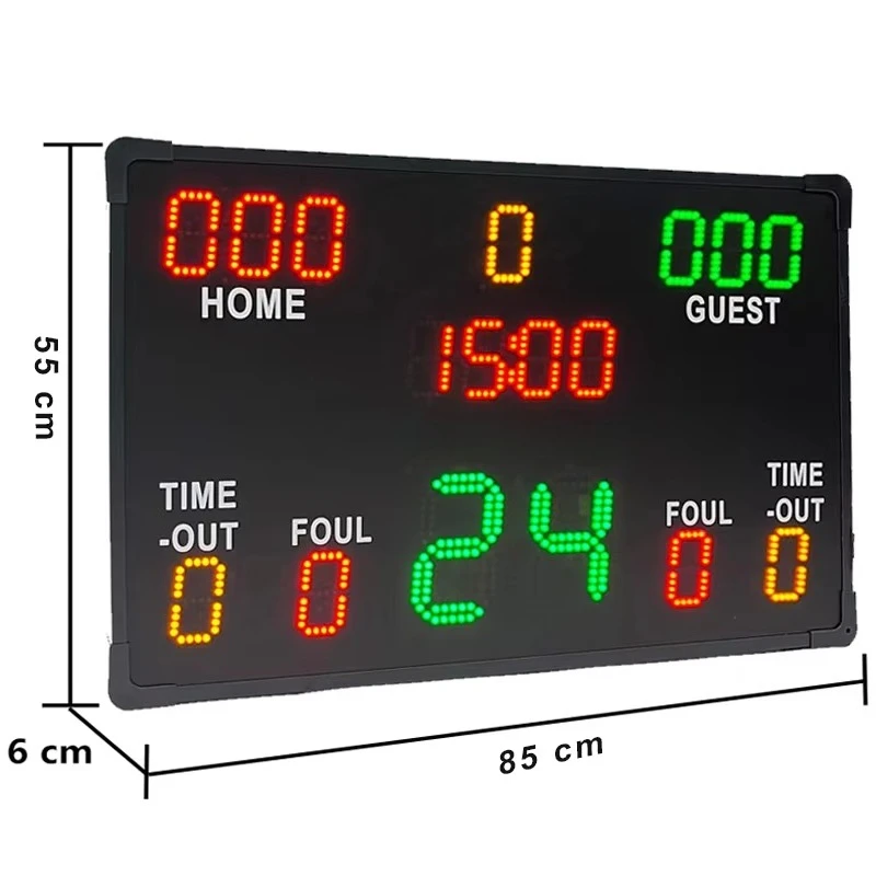 Electronic basketball training equipment Large scoreboard LED digital basketball scoreboard with remote control