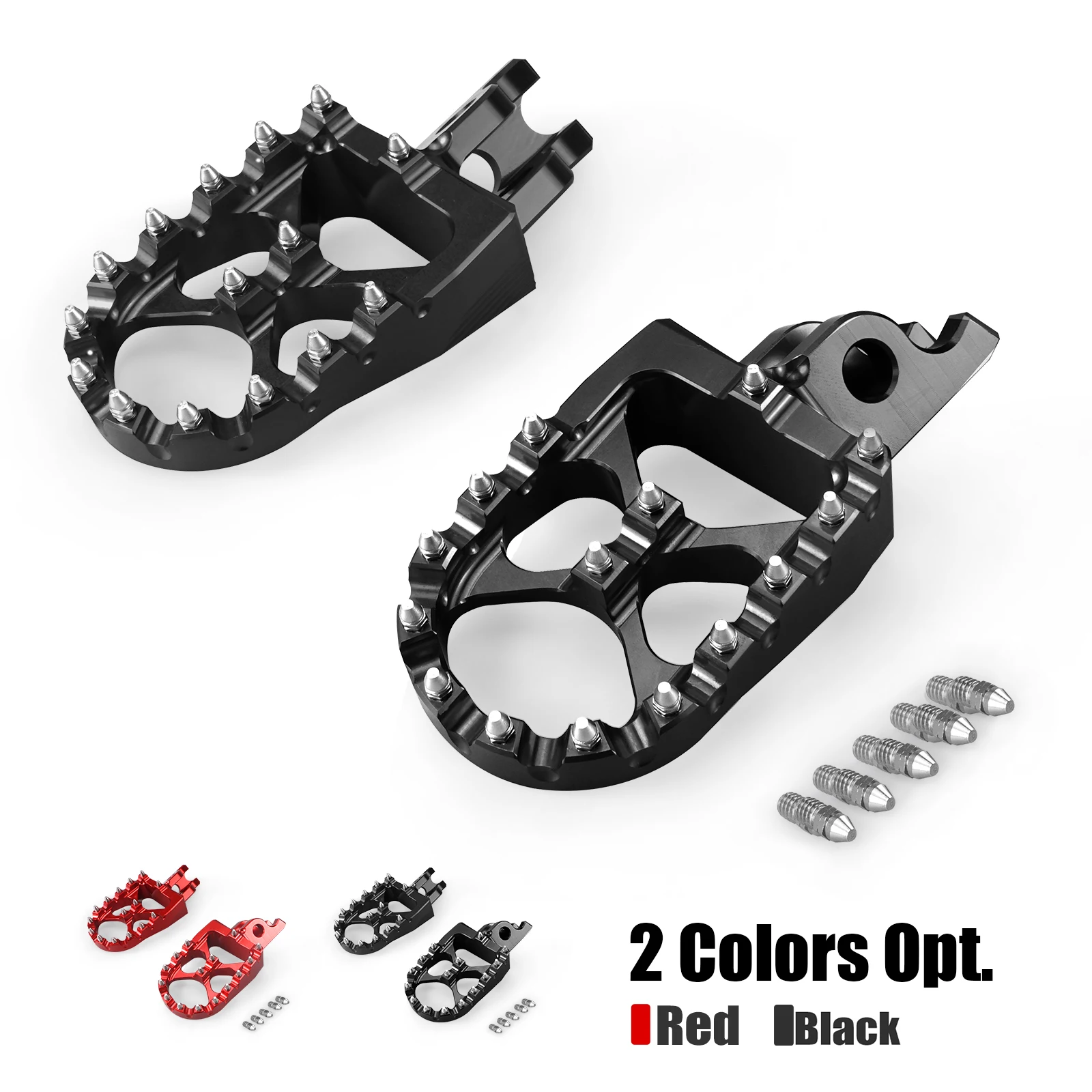 

NICECNC For Honda CRF250R CRF450R 2004-2020 CR 125R 250R CRF 250RX 450RX 250X 450X 250L/M CRF1000L 57mm Wide Foot Pegs Footrest