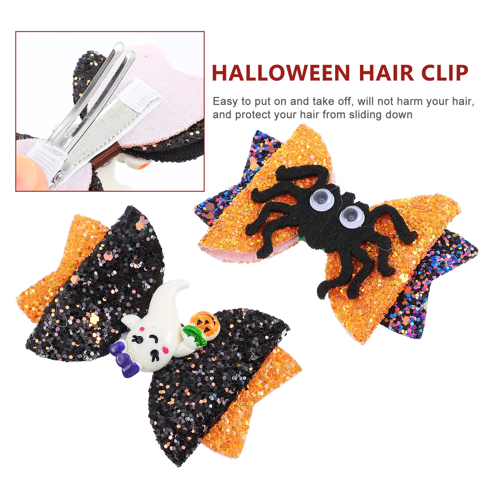 4 Pcs Halloween Hairband Children's Hairpin Headgear Bow Knot Headdress