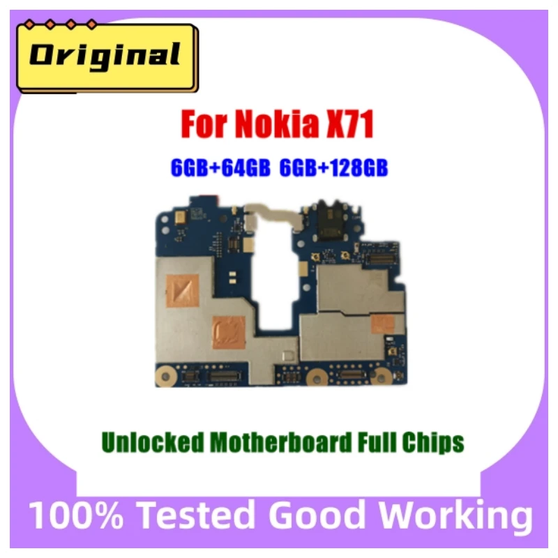 

Unlocked Mobile Electronic panel mainboard Motherboard Circuits With Firmware For Nokia X71 64GB 128GB
