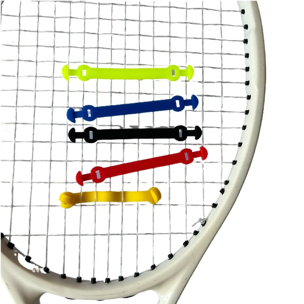 Vibration Dampeners Long Tennis Racket Shock Absorbers Double Knots Shockproof Damper Tennis Racket Vibration Dampeners Silicone