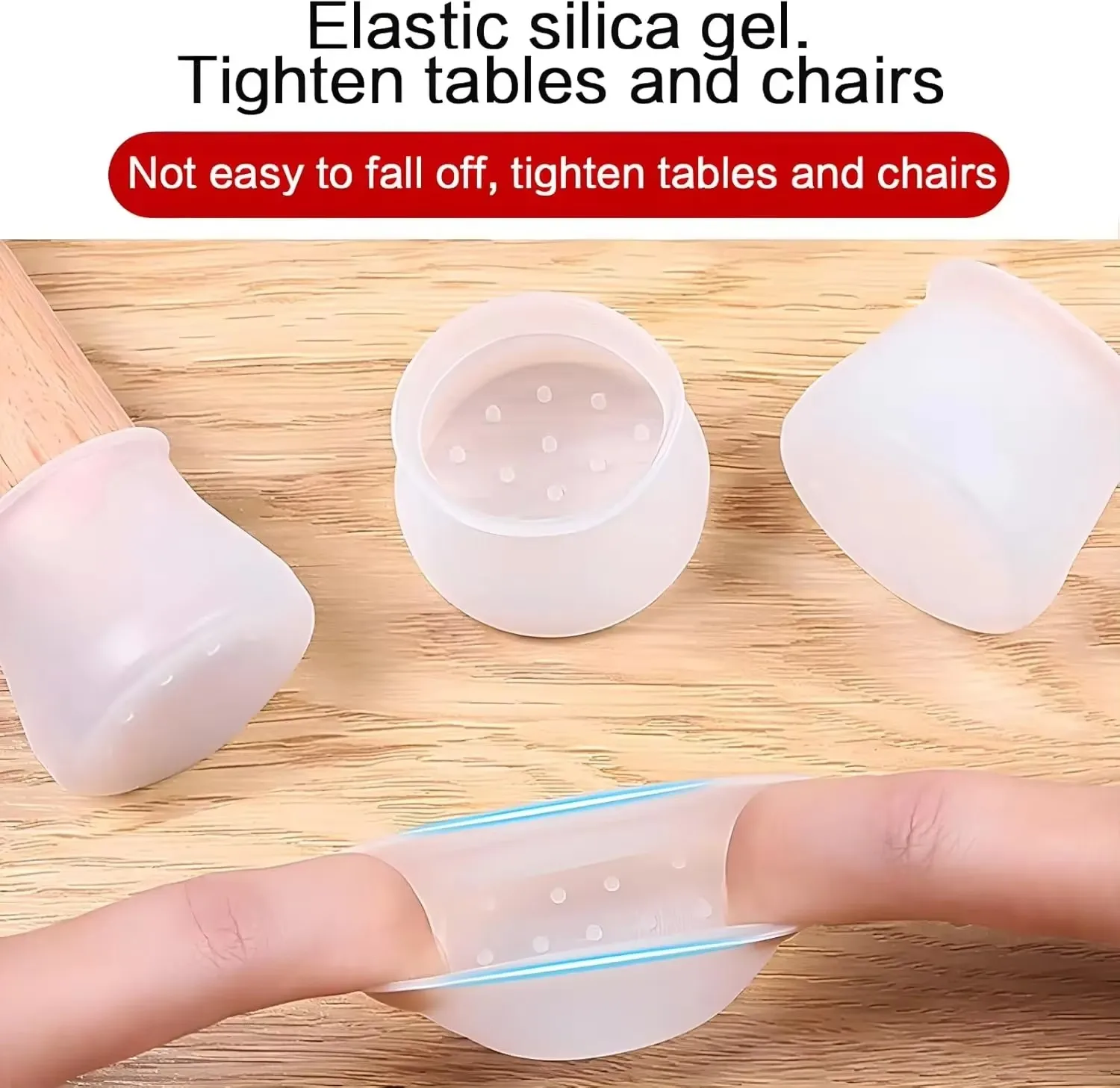Hot Sale Small Silicone Chair Leg Floor Protectors for Round Rubber Furniture Bottom Wrapped for Hardwood Floors and Tile
