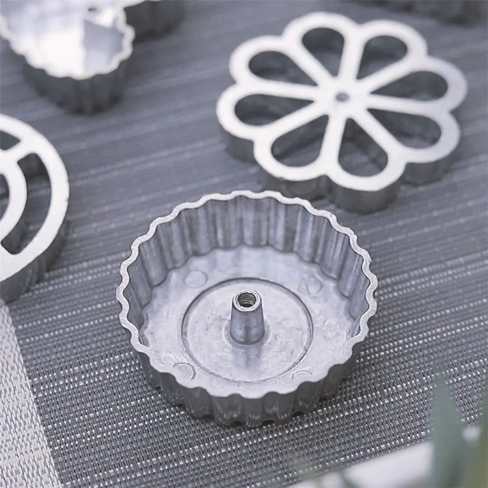 wooden Handle Timbale Molds Aluminum Bunuelos Mold Iron MakerWaffle Cookie Bake Mold Swedish Rosette
