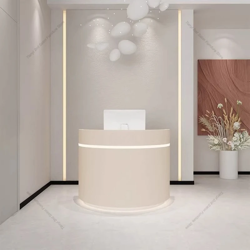 

Simple Modern Cashier Counter Nordic Creative Shopping Guide Consultation Reception Desk Business Furniture balcao recepção FYRD