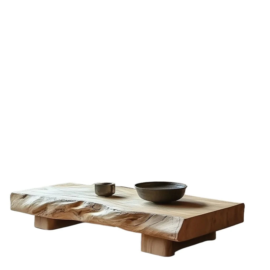 

Retro home solid wood coffee table, ancient coffee table in the living room