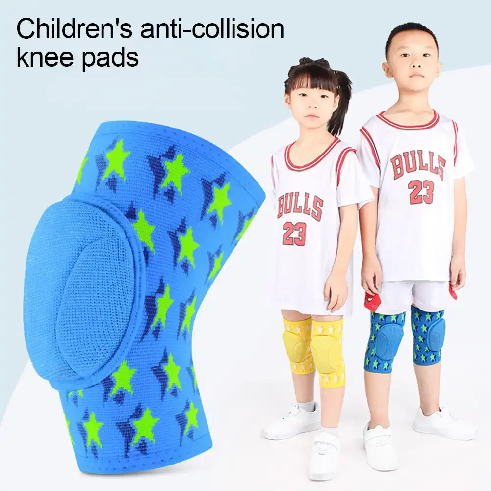 

1PCS Children Boy Girl Knee Pads Thick Sponge Anti-Collision Outdoor Dance Basketball Football Cycling Sports Safe Knee Guard