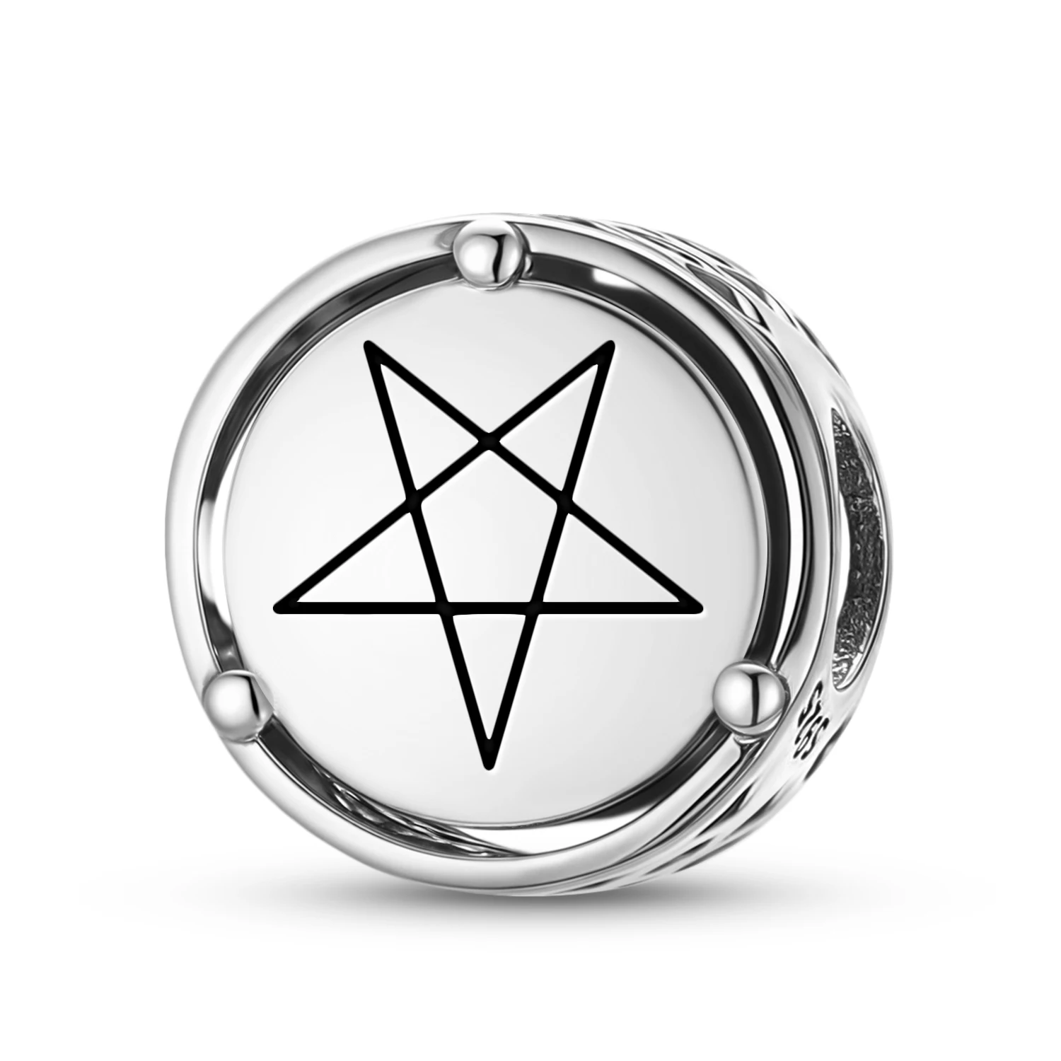 

925 Sterling Silver Wicca 2nd Degree Wiccan Charm Fit Original Bracelet Diy Jewelry Accessories Family Bead