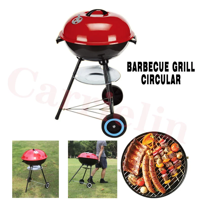 

Barbecue Oven Round Outdoor Portable Folding Household Quadruped Stove Charcoal Burning Car Barbecue Rack Apple Barbecue Oven