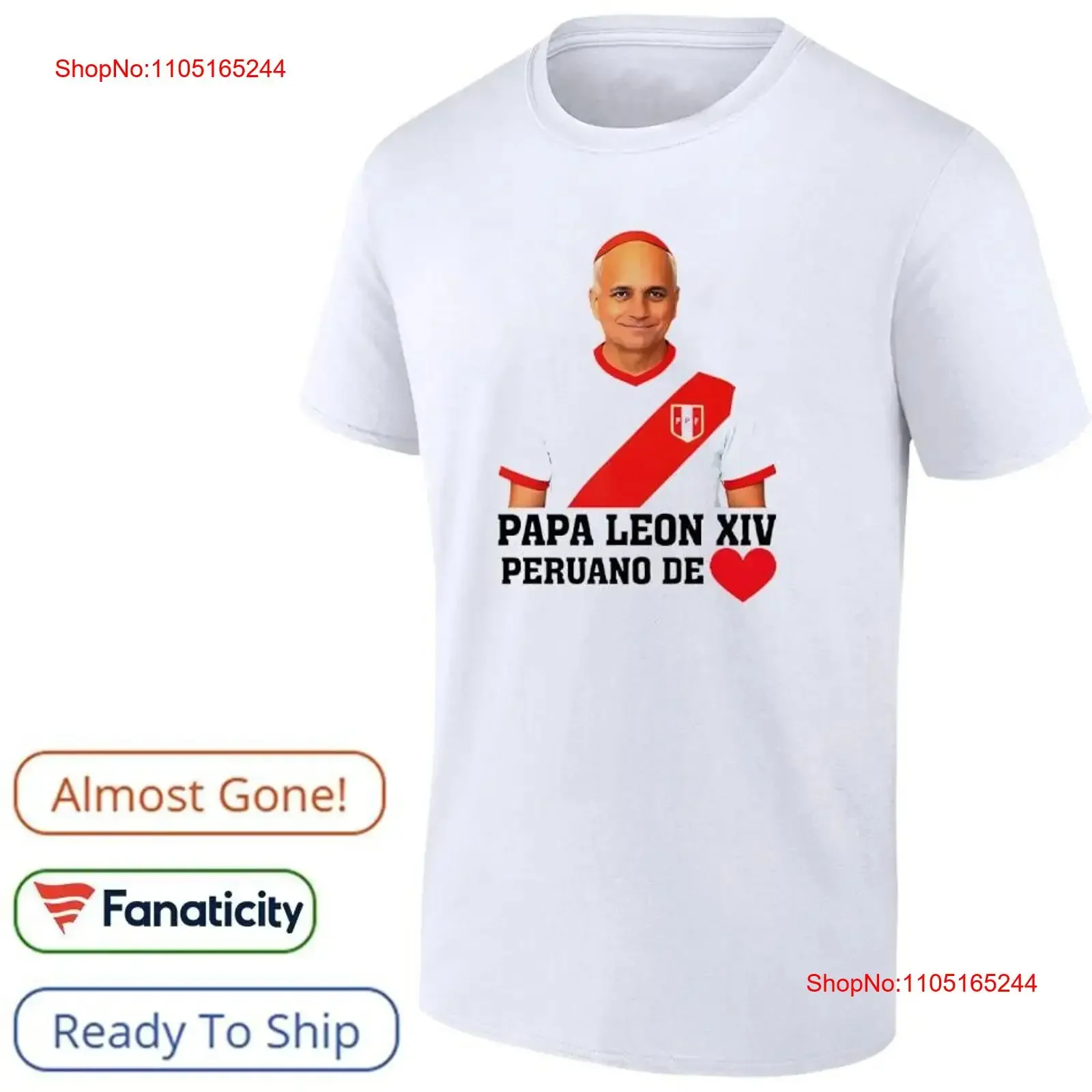 Pope Leo XIV Peruano De Perú EE. UU. camisa vintage lavada Casual transpirable elegante streetwear ligeramente moda Suave Cómodo