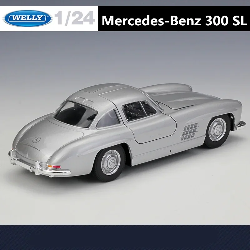 Welly 1:24 mercedes benz 300sl liga clássico modelo de carro esportivo diecasts metal brinquedo modelo de carro simulação coleção presentes