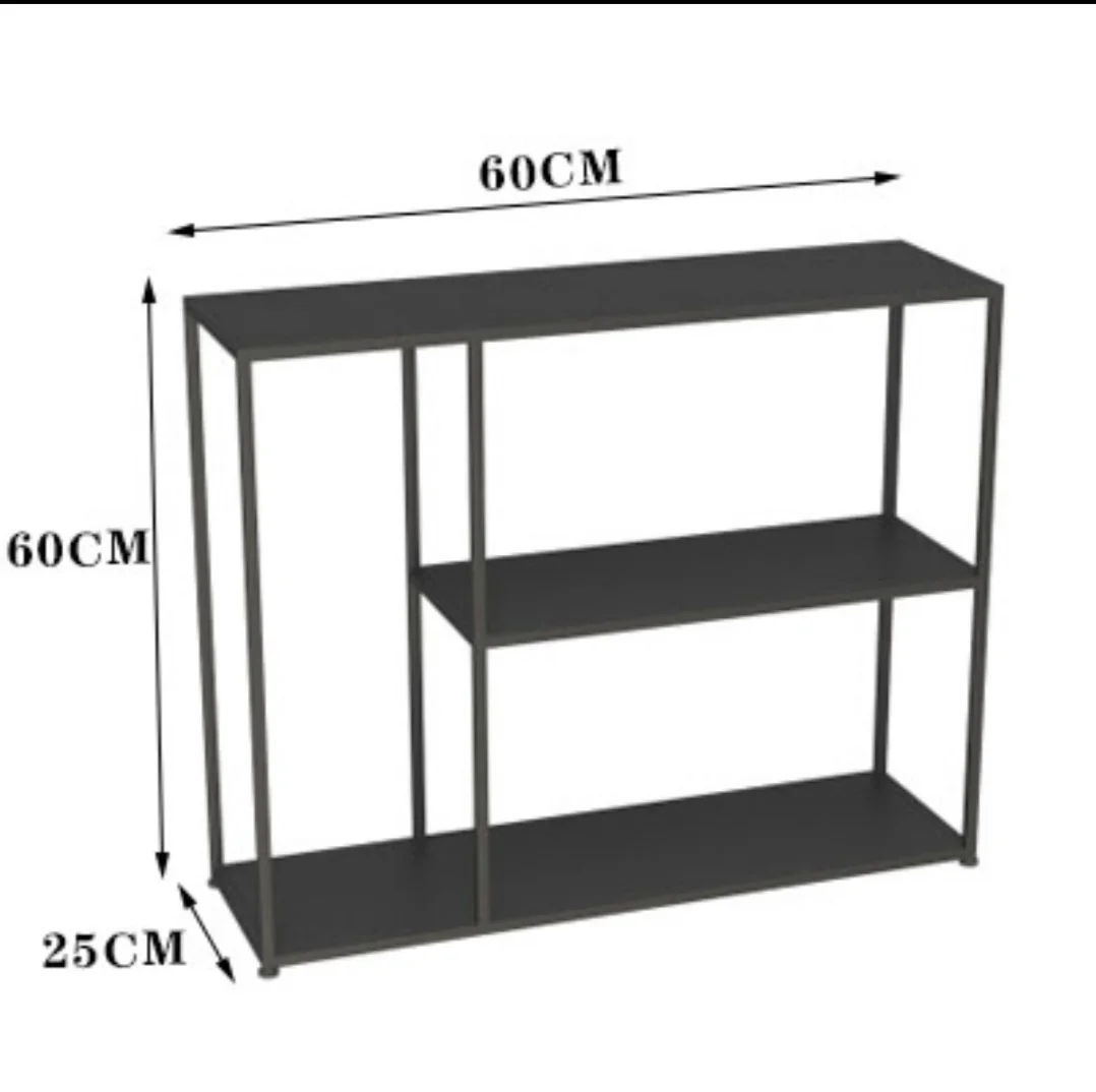 Simple Porch Table Home Furniture Living Room Decor Space Saving Storage Rack Floor Iron Book Shelf Display Desk Stand Bookcase