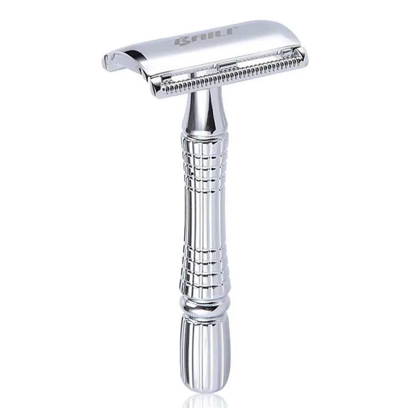 BAILI Classic Safety Razor Manual Exquisite Traditional Double Edge Blade Razor Shaver BT171 Upgraded version