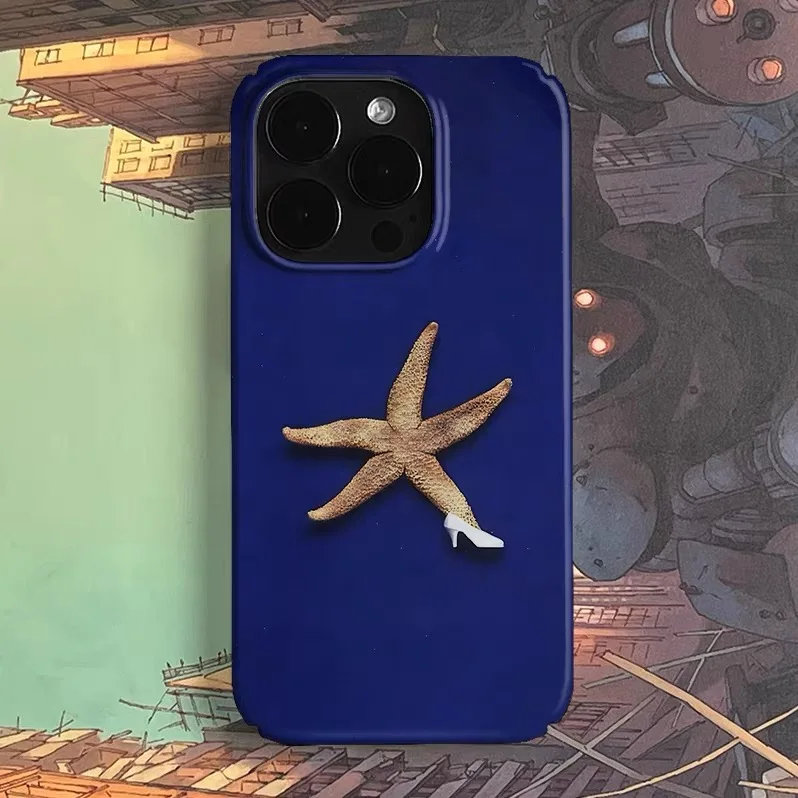 

Deep Blue Pentagram Art Phone Case for IPHONE 17 Air 16E 15 PROMAX 14 Plus 13 12 MINI 11 PRO 16Plus XR XS Acrylic Phone Cover