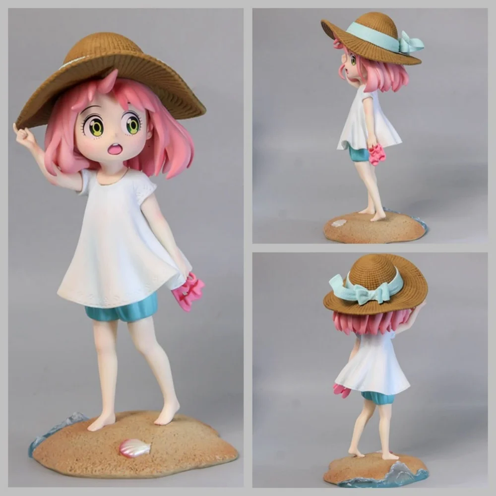 Anime Character Spy Family Figurine, Beach Ania Casual Figurine, Desktop Ornament Gift
