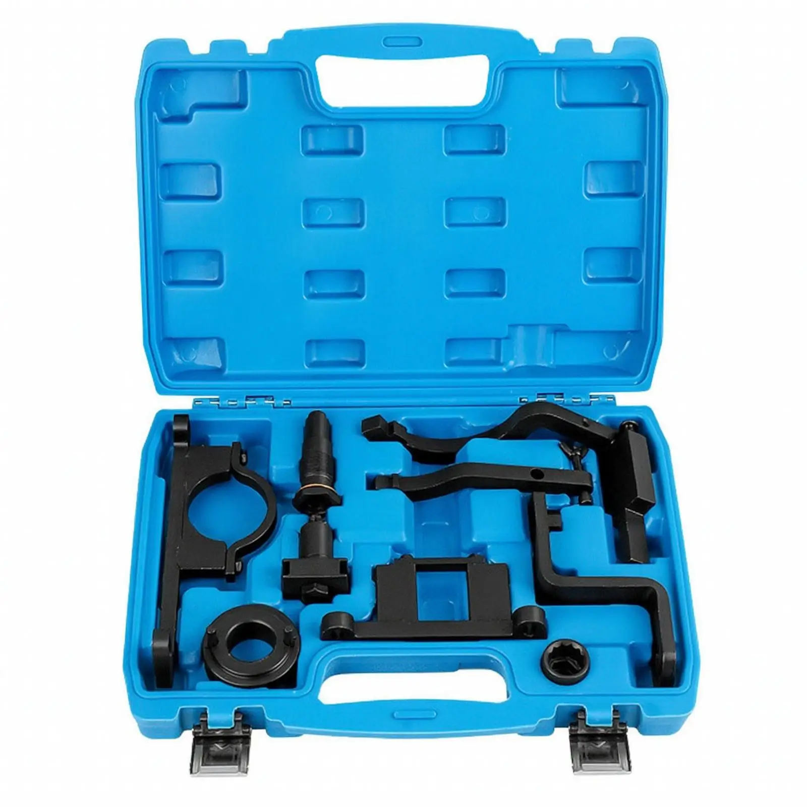 9 Pieces 4.0L V6 Engine Timing Tool Kit Single Overhead Camshaft V6 Engine Timing Tool Kit Black Metal for Automotive Mechanics