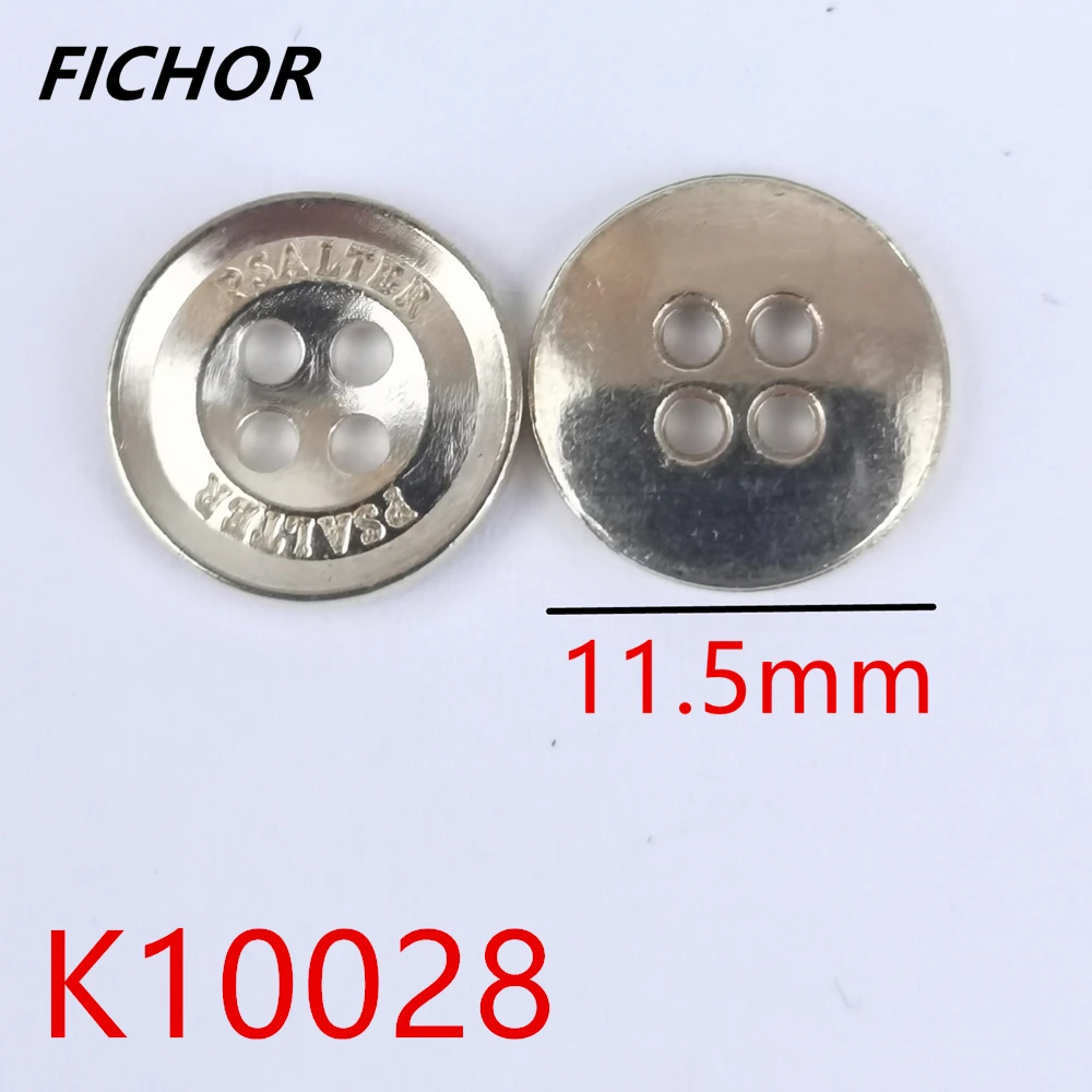 30/50pcs 11.5mm 4 Holes Gold Metal Buttons Cloth Flatback Cabochon Scrapbooking Knopf Bouton Decor Diy Accessories