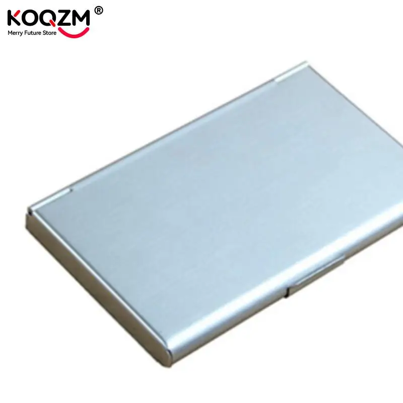 Creative Business Card Case Stainless Steel Aluminum Holder Metal Box Cover Credit Men Business Card Holder Card Metal Wallet