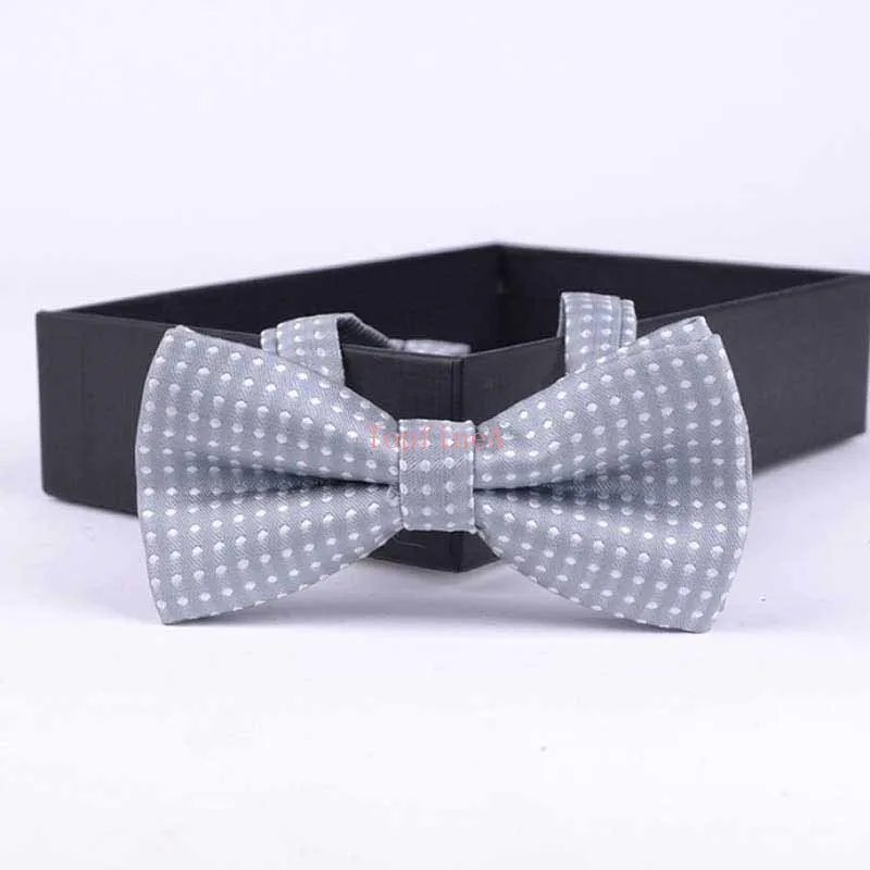 Butterfly Children Bowtie Bowknot Bow Tie Silver Dot Polka school Prom Wedding Girls Festive Christmas New CE33