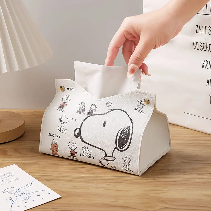 Snoopy Paper Box Cartoon Peripheral Desktop Dining Room Bedroom Tissue Box Good-looking Home Must-Have Friends Holiday Gift image 5