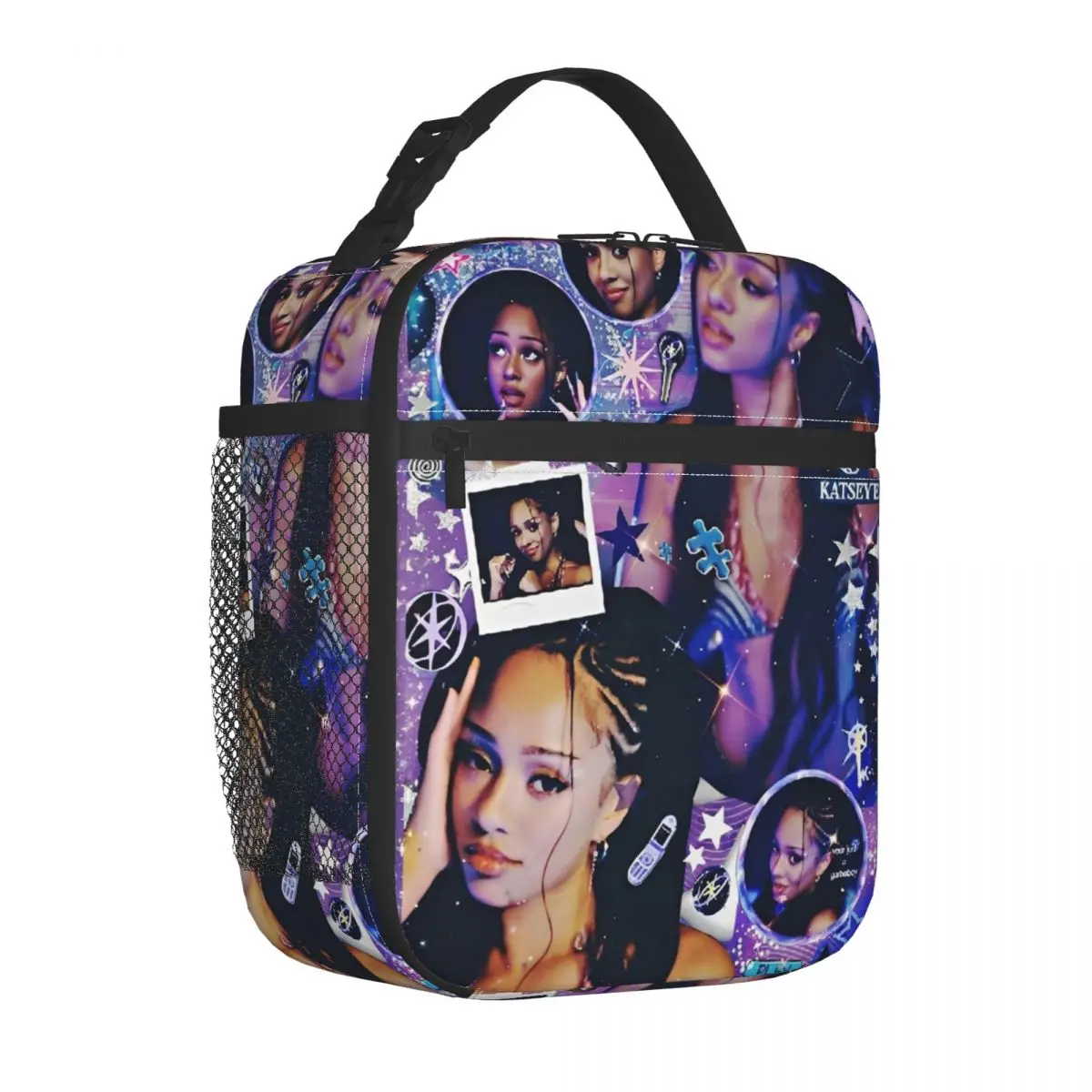 Manon Katseyes Kpop Insulated Lunch Bags Large Muisc Lunch Container Thermal Bag Tote Lunch Box School Outdoor Men Women