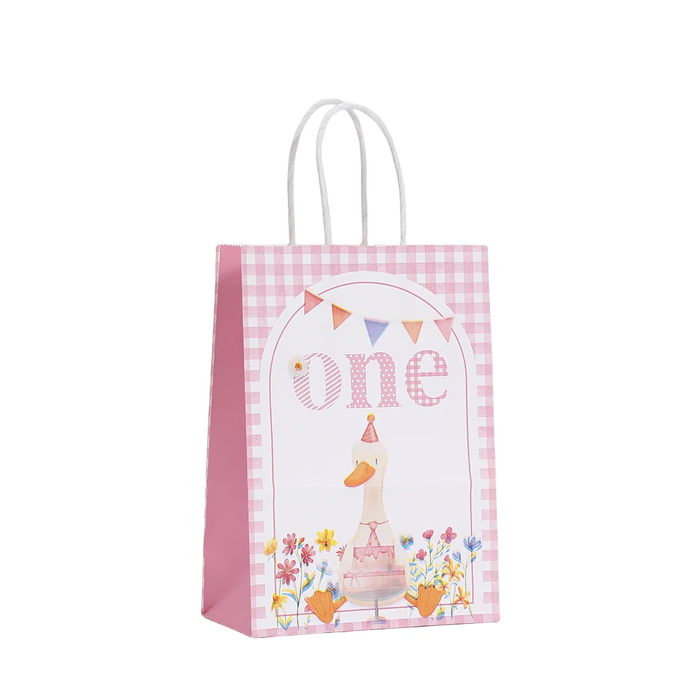 LPZHI goose birthday gift wrapping bags for sweets personalized packaging floral party bags kids candy treat bags - Image 5