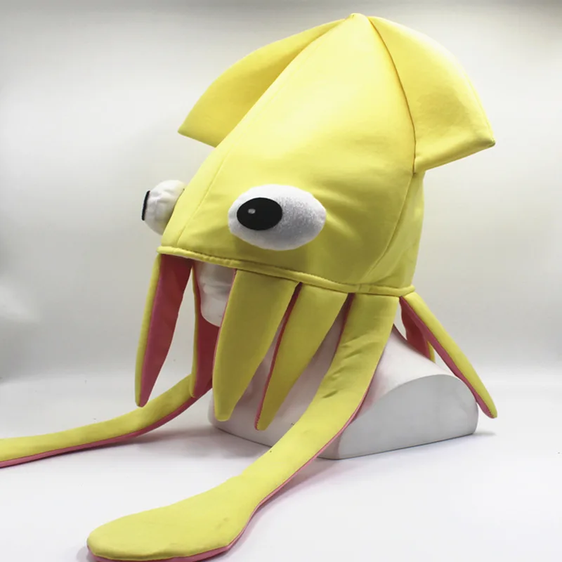 Squid traje animal para crianças, chapéu engraçado, adereços de festa, boné adulto e criança, acessório divertido, presente de Natal e Halloween, novo, 2023