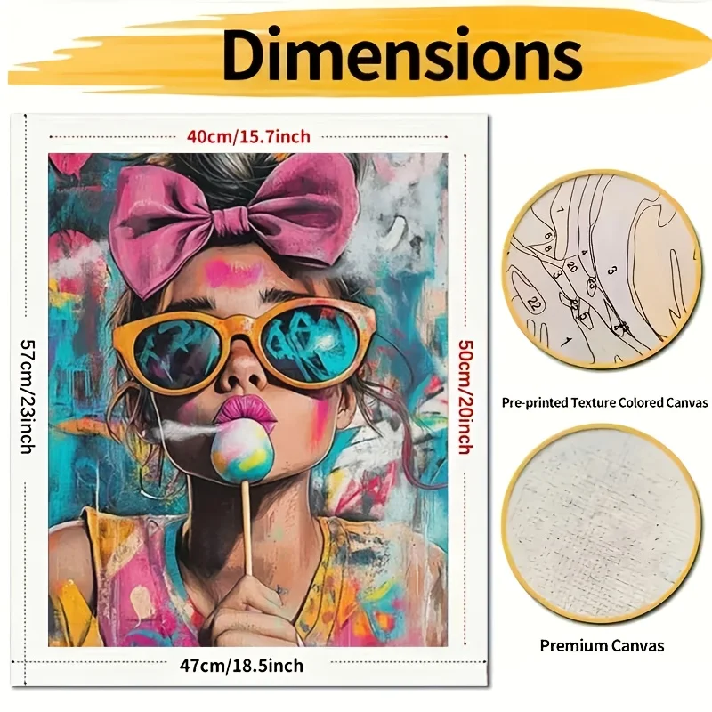 A Adult Paint-By-Numbers Kit for Professional Art Use, Perfect As a Gift. It'S Easy to Learn And Suitable for Beginners, Includi