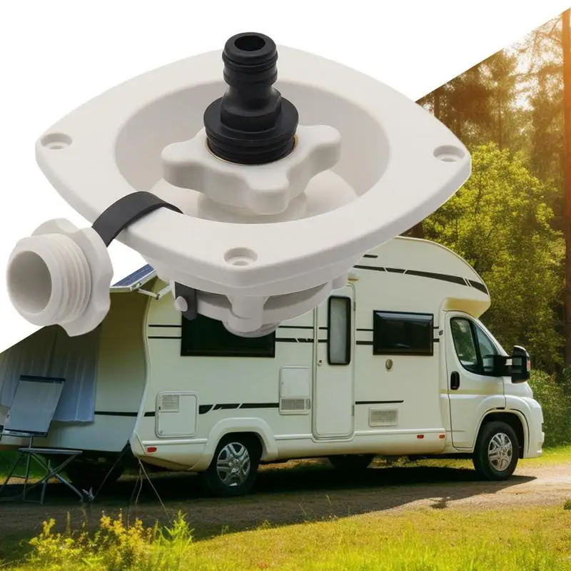 RV Water Inlet With Cover City Water Connection For RV Camping Car Water Connection Fittings Water Tank Hose Filler For Marine