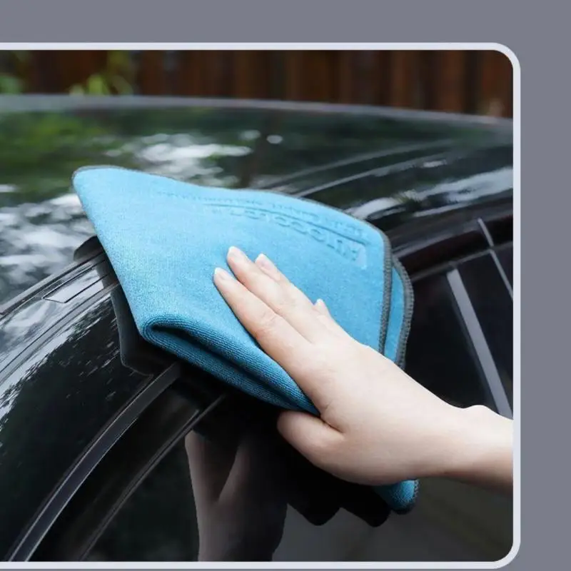 1/2Pcs Thickened Microfiber Car Wash Towel Super Absorbent Quick Drying Cleaning Cloth for Home Furniture Dust Cleaning
