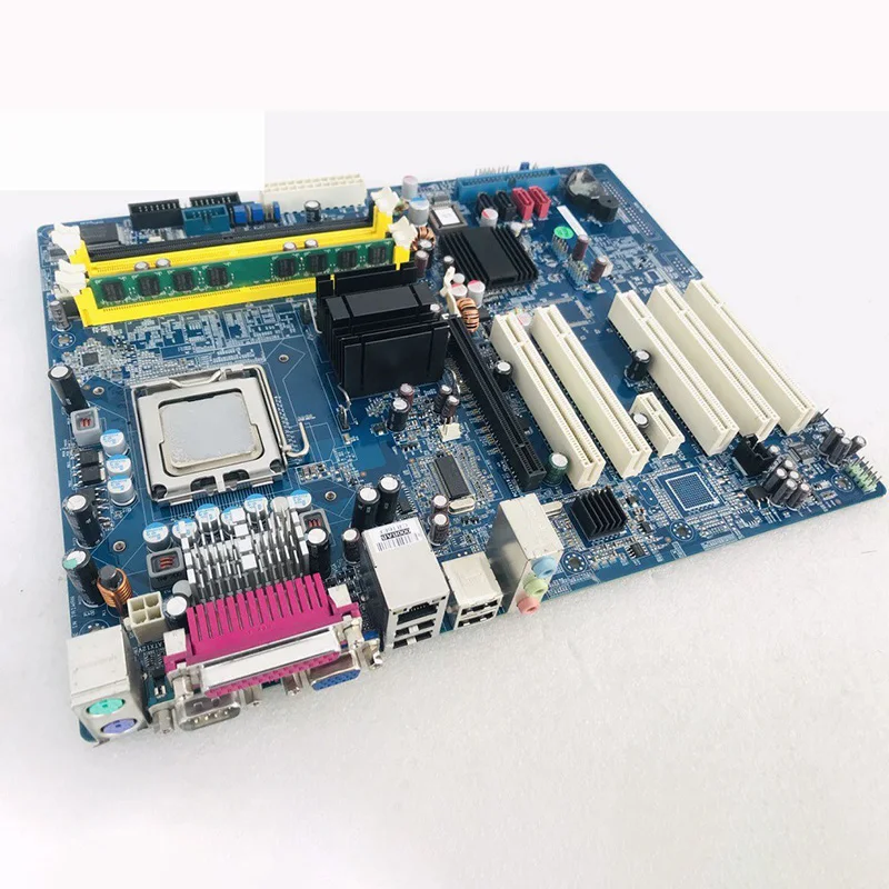 Imagem -02 - para Advantech Placa-mãe Industrial Ddr2 775 Único Porto de Rede Aimb763 Aimb-763vg Aimb-763vg00a1e