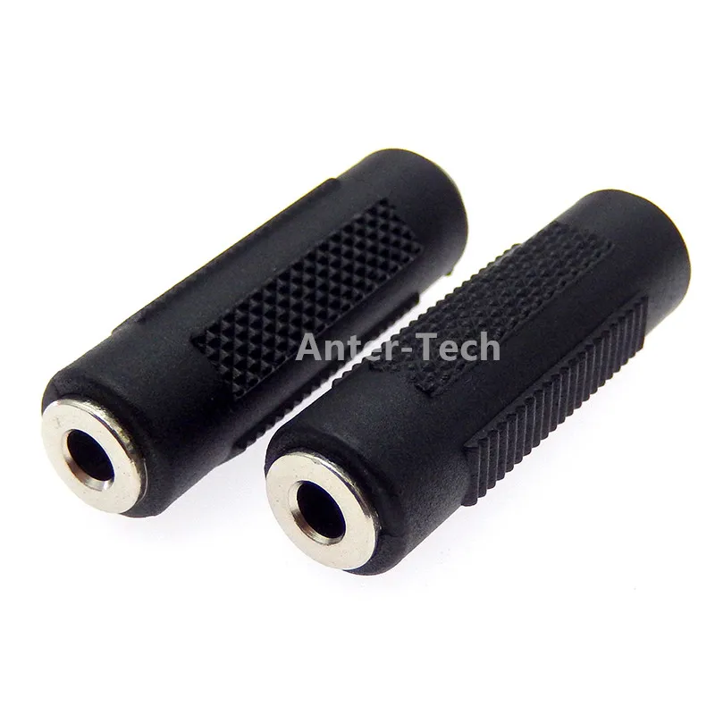 Mini 3.5mm Female to Female F/F Jack Stereo Audio Adapter Converter Connector Audio Adapter Coupler Metal Gold Plated Connector