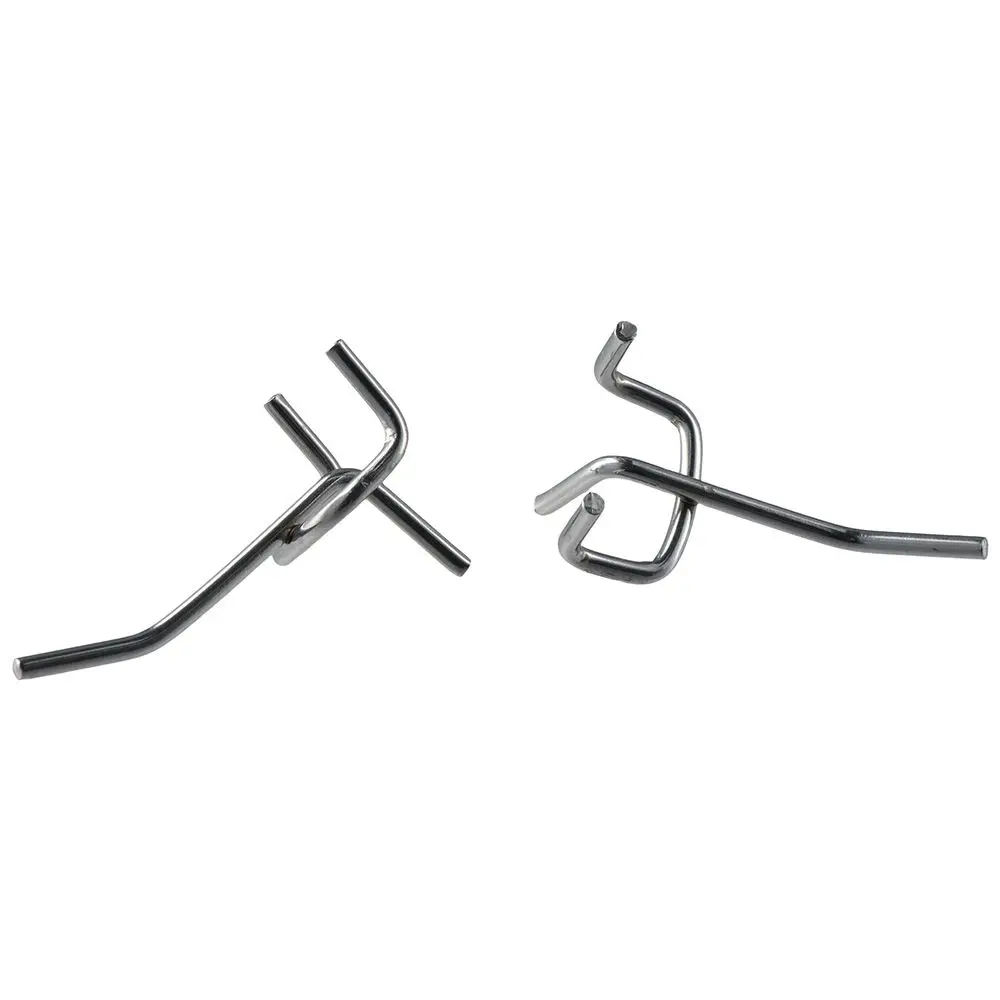 50Pcs Pegboard Hooks Grid Wall Mesh Retail Display Shop Peg Goods Shelf Panel Pegboard Hooks Home Storage Hang