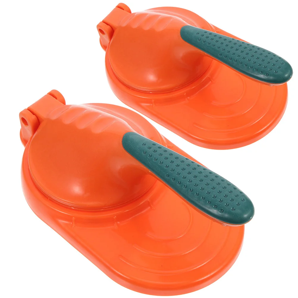 

2Pcs Dumpling Presser Mold Household Manual Dough Maker Kitchen Tool Ergonomic Handle Labor Saving for Dumplings Empanadas Mini