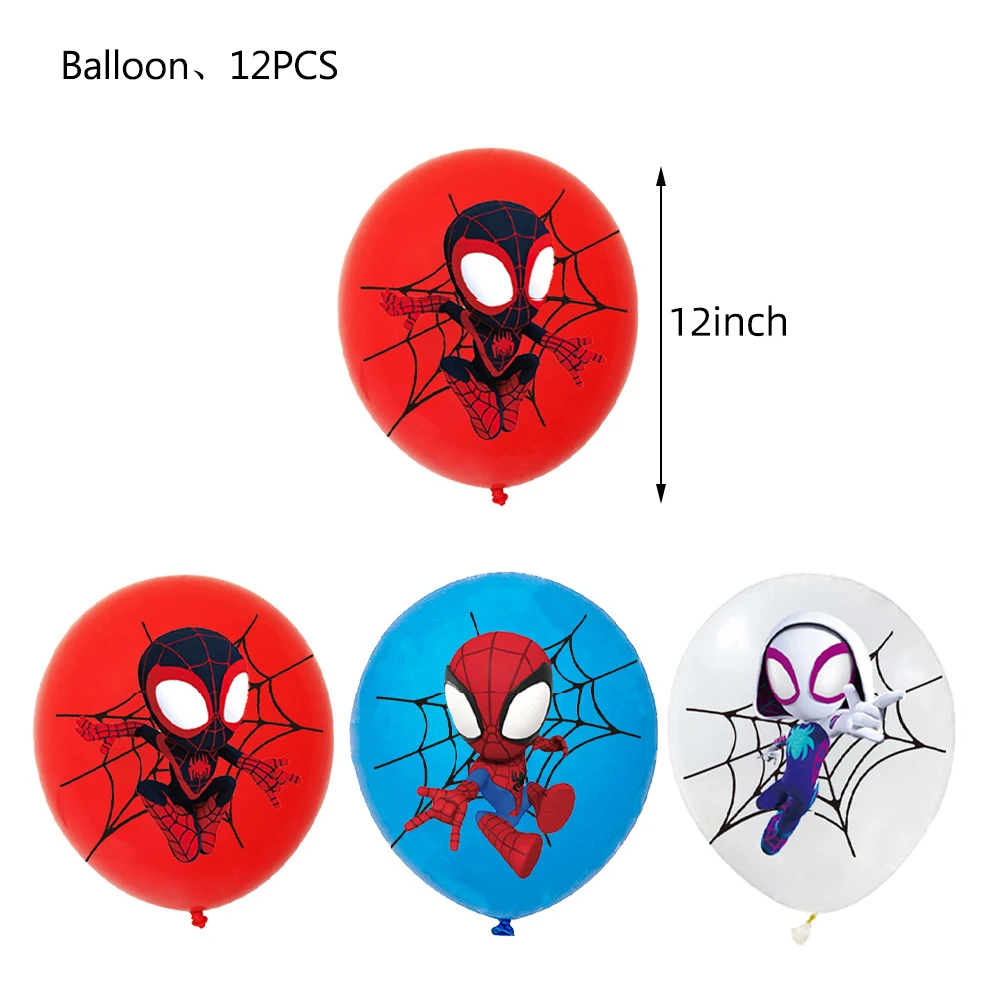 Spider Man Party jednorazowe zastawy stołowe płytki talerz obrus dekoracja balon na przyjęcie urodzinowe dla dzieci impreza tematyczna pająka