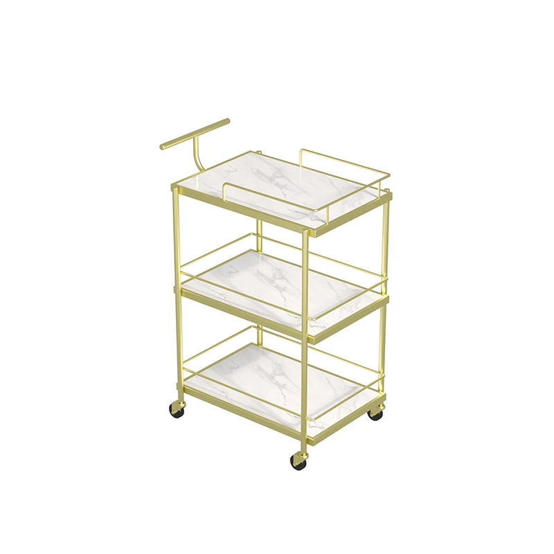 

Small Trolley for Luxury Beauty Salon Nail and Eyelash Simple Multi-layer Cosmetics Storage Mobile Convenient Tool Car
