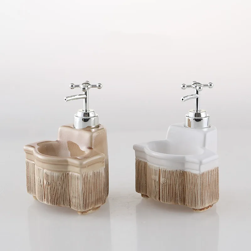 Liquid Soap Bottle Ceramics Hand Sanitzer Holder Household  Bathroom Shower Gel Shampoo Dispensing Bottles Accessories