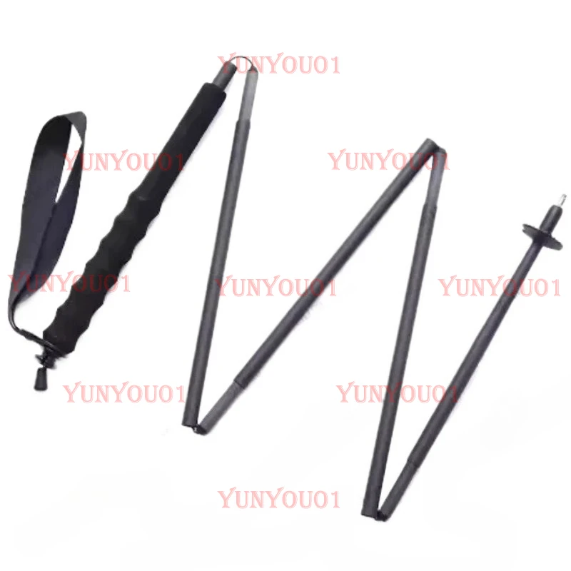 Off Road Folding Hiking Pole, Ultra Light, Ultra Short, High-strength, UD Carbon Fiber, Five Section