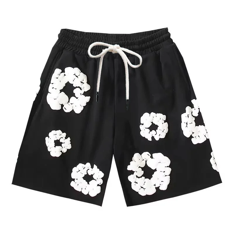 2025 Summer Beach Pants Casual Harajuku Y2 American 3D Printed Flower Shorts Vacation Outdoors Kids Men Shorts Male Shorts - Product Main Image