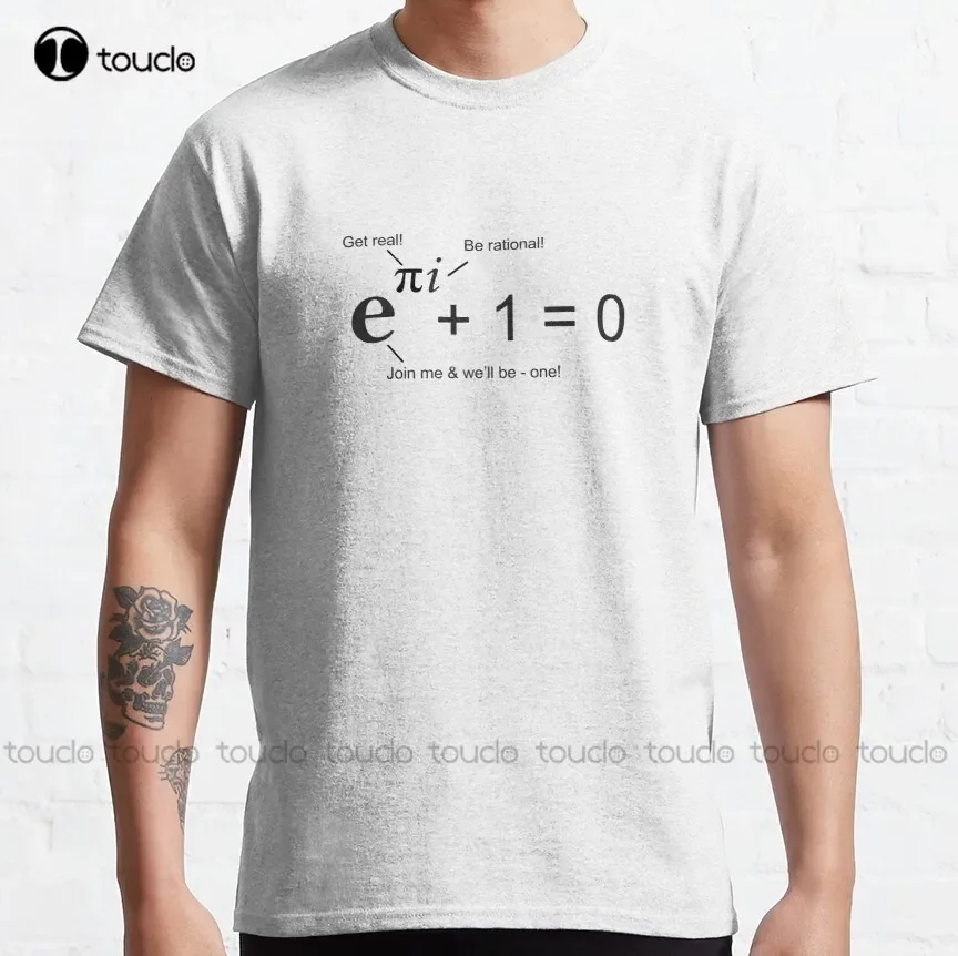 Euler'S Identity The Most Beautiful Equation In Math Classic T-Shirt Custom Aldult Teen Unisex Digital Printing Tee Shirt Xs-5Xl