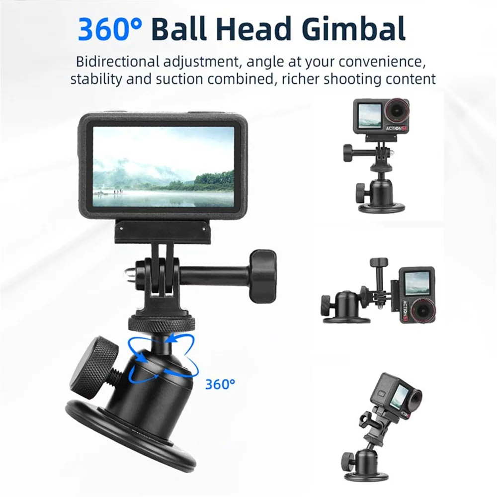Для DJI POCKET 3/Action 5/Insta360 алюминиевый сплав магнитное круглое основание аксессуары для камеры