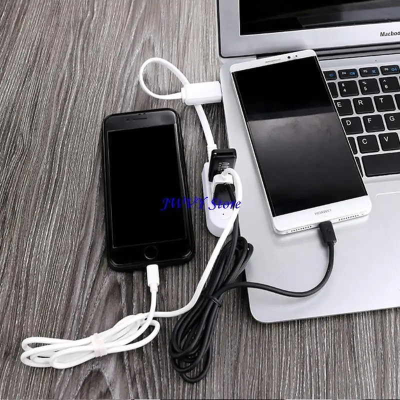 573A 3 Port Usb Splitter For Three 3A Converter Extension Cable Line Expansion Multi-port Hub USB Data Cable