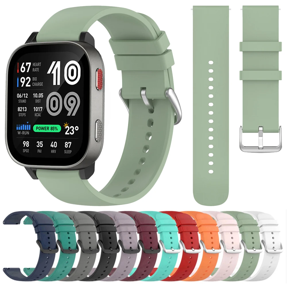 Strap For Amazfit BIP MAX 6 5/CHEETAH 2 Pro/Balance 2 3 Ultra/Bip Lite 3 Pro/GTS 4 2 mini/GTR 4 3 Band 20 22mm Silicone Bracelet