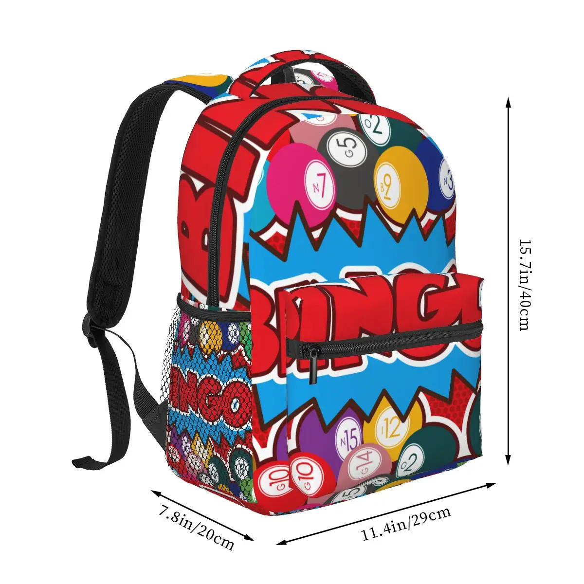 Teenager Bookbag Backpack Travel Bag Bingo Game Background Backpack For Laptop School Bags