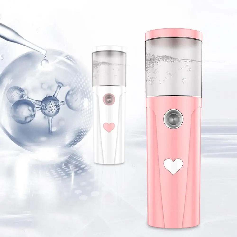 30Ml Nano Mist Spuit Gezicht Cooling Gezicht Spuit Usb Oplaadbare Draagbare Luchtbevochtiger Vrouwen Schoonheid Hydraterende Skin Care Tool